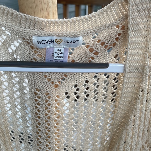 Romantic Ivory Crochet Cardigan (Size: Medium) - Picture 2 of 3